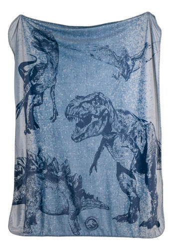 Franco Jurassic World Soft Premium - Manta De Felpa De Sherp