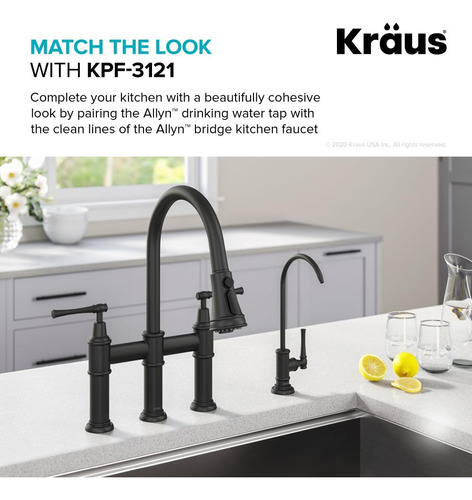 Grifo Con Filtro De Agua Kraus Allyn, 100% Libre De Plomo, N