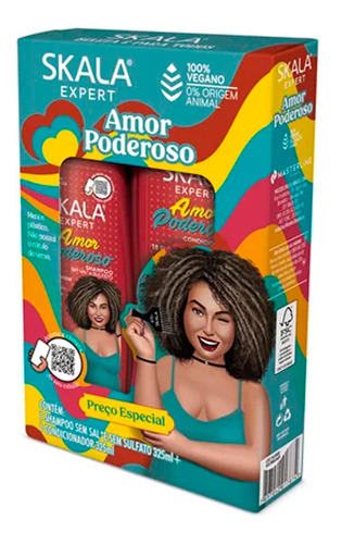 Kit Shampoo E Condicionador Amor Poderoso 325ml Skala
