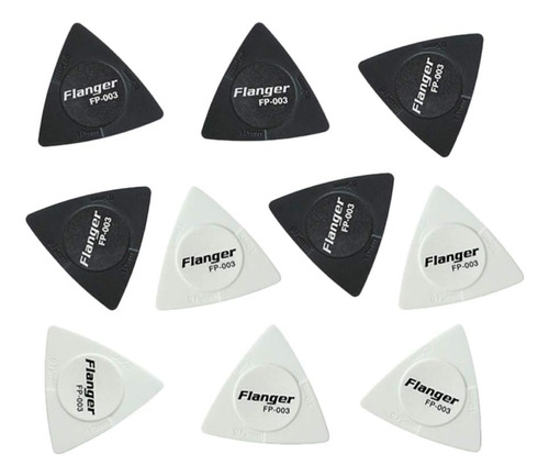 Púas De Guitarra Triangular, 10 Piezas, Funda Fácil De Pegar