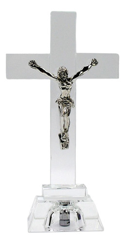 Crucifijo Jesucristo En De Cristal Miniatura Decoración