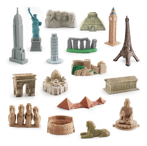 Mini Kits De Construcción, Monumentos 17 Piezas