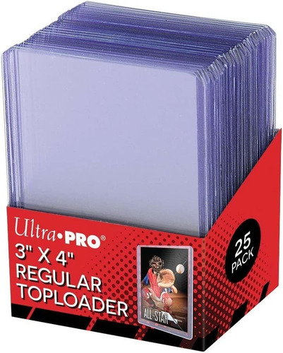 25 - Ultra Pro 3 X 4 Top Loader Card Holder For Baseball, Fo