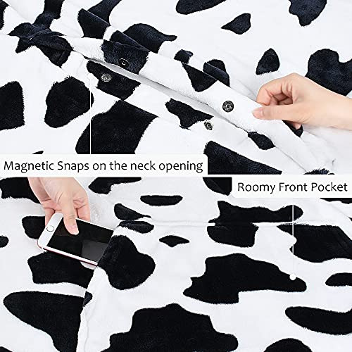 Poncho De Forro Polar Con Estampado De Vaca Catalonia Para A