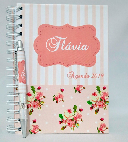 Agenda 2021 Personalizada Com Caneta - Miolo Permanente
