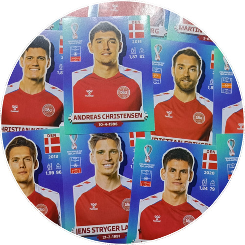 Dinamarca - Lamina Original Álbum Mundial Qatar 2022