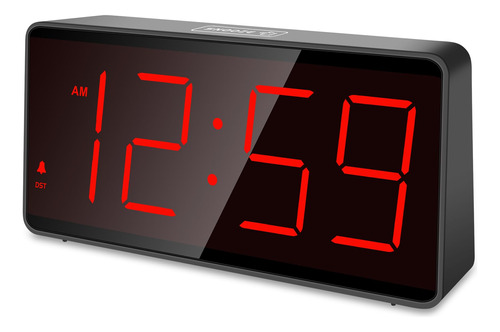 Reloj Digital De Peakeepake, Bateria De Reloj De Alarma: Gra