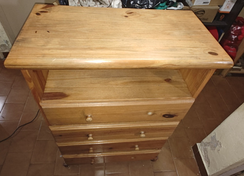 Cajonera Con Estante Ideal Tele, Notebook, Eq. Música Etc Ocre (Usado)