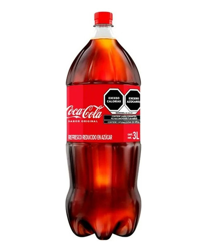 4 Piezas De Refresco Coca Cola 3 L