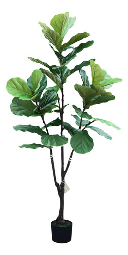 Árbol Artificial Ficus Pandurata, Planta Decorativa Hogar Sin Maceta