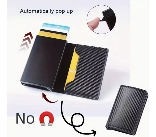 Tarjetero Minimalista Para Hombre Con Protección Rfidab