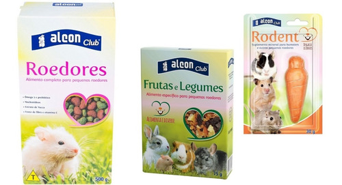 Ração P/ Roedores Rodent+ Frutas E Legumes + Alcon Club 500 