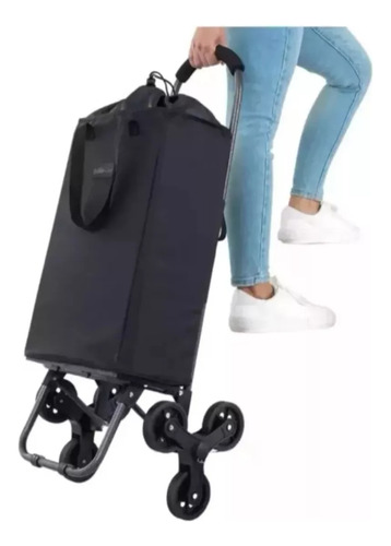 Carrito De Compras Resist Con Bolsa 30 L  Y Porta Garrafon