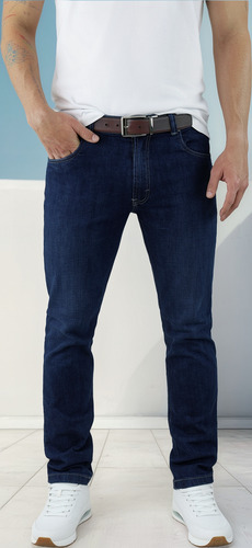 Jeans De Mezclilla Hombre Corte Regular Strech Rams Cottons