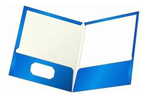Folder Tamaño Carta Oxford Tipo Plastificado Color Azul 25 P