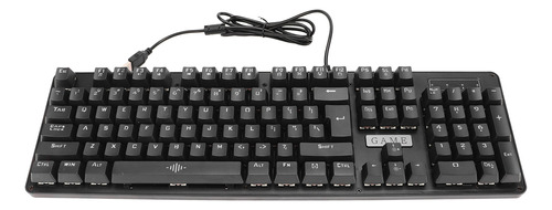 Teclado Mecánico Cableado Gaming Rgb Retroiluminado 104 Tecl