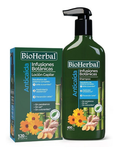 Imagen 2 de 2 de Sistema De Anticaída Bioherbal X 2 Art - - mL a $54