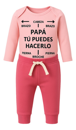 Conjunto Bebe Con Gps - Tienda De Mimos Rosa 3-6 M