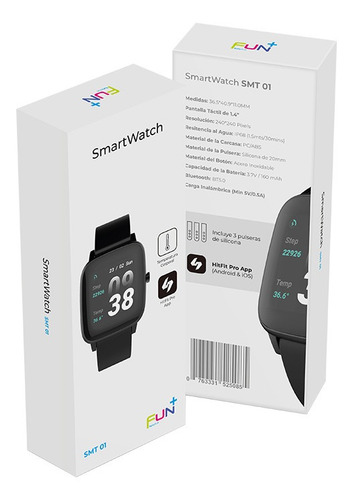 Smartwatch Reloj Inteligente Monitor De Salud Y Temperatura