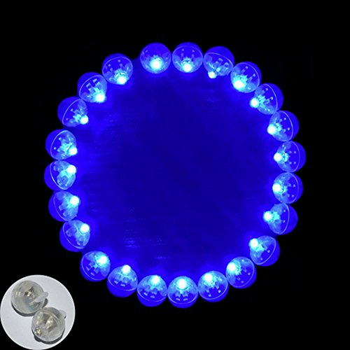 Luces Led Azules Para Globos: Neo Loons® 100 Unid.