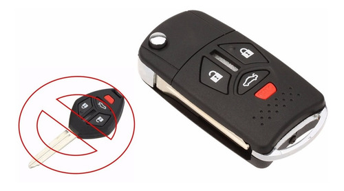 Conversión Llave Mitsubishi Lancer Eclipse Outlander 4 Boton