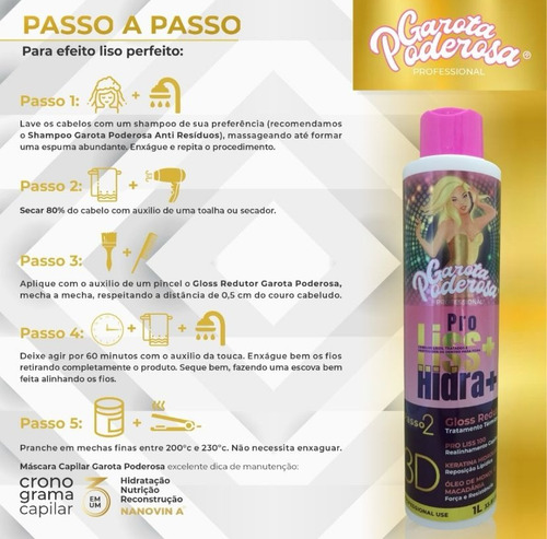 Progressiva Garota Poderosa Proliss Liso & Natural 1l.