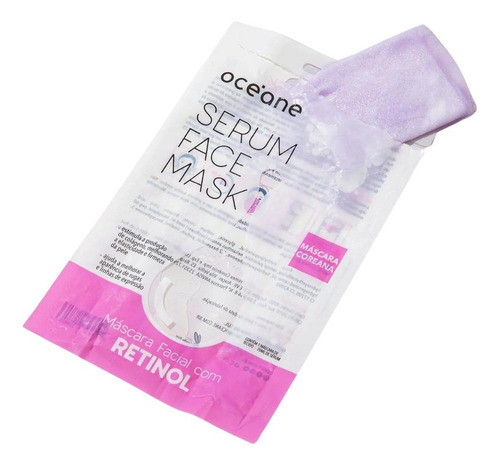 Kit Oceane Máscara Facial Sérum Retinol Com 2 Unidades