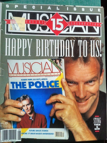Revista Musician  Sting, The Police Agosto 1991