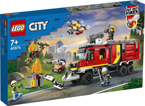 Lego® City - Unidad Móvil De Control De Incendios (60374) Cantidad de piezas 502