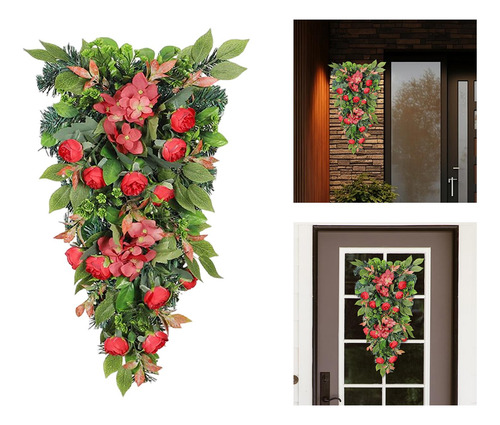 Guirnalda De Hojas Decorativas Con Forma De Lágrima Floral