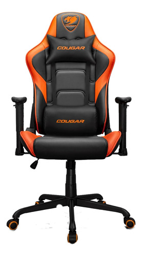 Silla Gamer Cougar Armor Elite Soporta Hasta 120kg Naranja