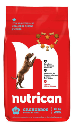 Nutrican Higado Y Carne, Cachorro Todas Las Razas 15kg