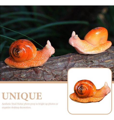 Miniatura De Caracol Con Diseño De Micropaisaje De Resin Cra
