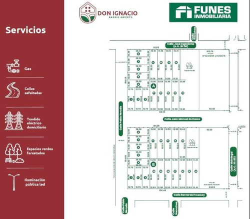 Don Ignacio Funes Lote N° 1 Manzana  B 