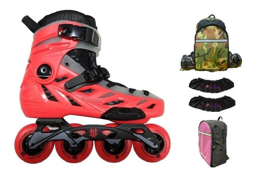 Patines Freeskate Ius  Fundas Y  Maleta Omniroller De Regalo