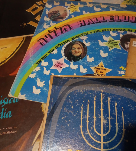 Lote 8 Discos Long Play Musica De Israel Varios Interpretes (Usado)