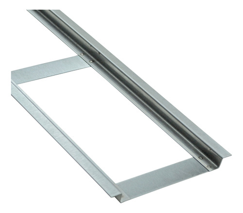 Ralo Linear 15x100 Grelha Inox Escovado Com Suporte Caixilho