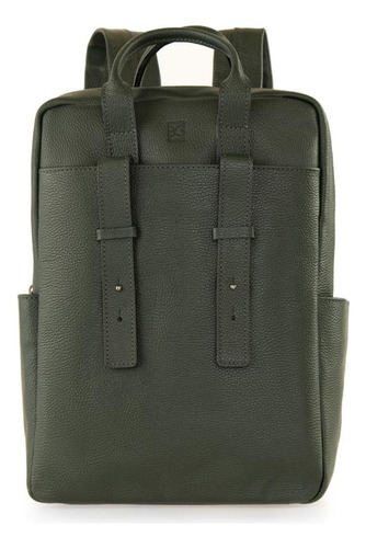 Mochila Masculina De Couro Para Notebook Gávea Ii Verde