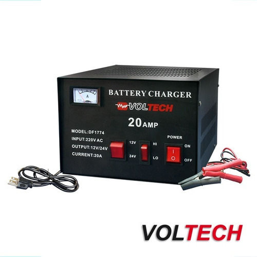 Imagen 2 de 5 de Cargador De Batería 12v24v - 20a Manual -carga Rápida Lenta