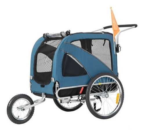 Imagen 4 de 10 de Cochecito-remolque Para Llevar Mascotas En Bici Hasta 40kg