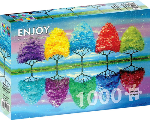 Cada Árbol Tiene Su Colorido Rompecabezas Enjoy 1000 Piezas