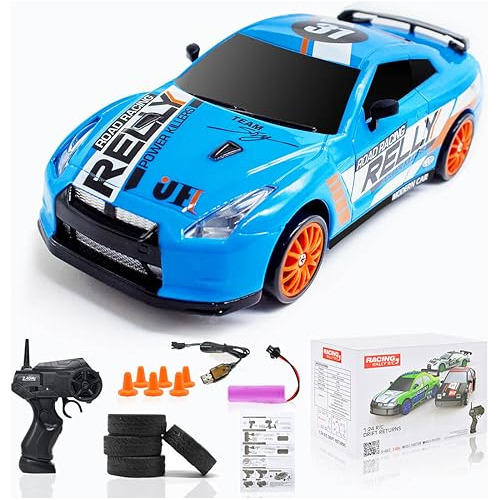 Agneve Rc Carro 1:24 Rc Drift Coche Con Led Control D94pg