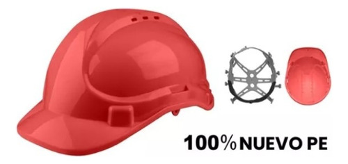 Casco De Seguridad Para Obra Rojo