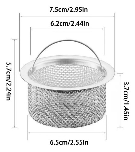 Colador De Drenaje Para Fregadero De Cocina Filtro De Drenaj