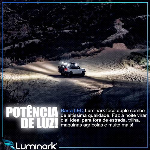 Imagem 4 de 10 de Farol Barra Milha Auxiliar Full Led Luminark 7d 420w 12v 24v