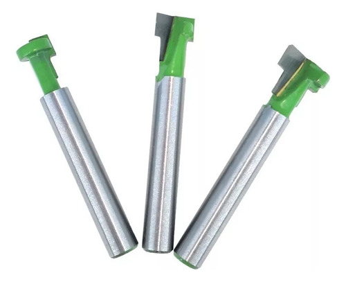 Brocas Ranurador Fresa Router 3/8 1/2 5/16 T-slot Kit 3pz