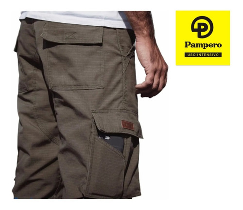 Imagen 2 de 7 de Pantalón Pampero Cargo Ripstop Hombre Antidesgarro - No Ombu