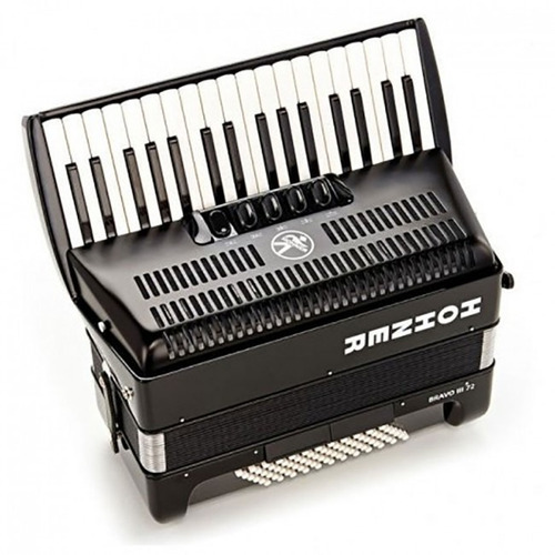 Hohner Acordeón Bravo Iii 72 Bajos Y 5 Registros Negro