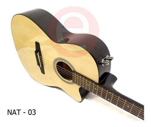 Guitarra Electroacústica Importada Con Alma Y Mástil Delgad