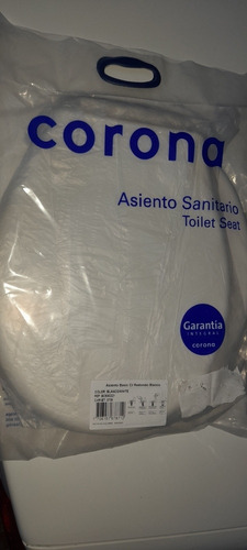 Imagen 2 de 5 de Asiento Sanitario O Poceta Basico Corona Redondo
